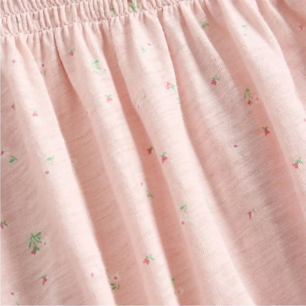 NWT GAP Baby Smocked Shorty One Piece Pink‎ Floral 3-6 Months